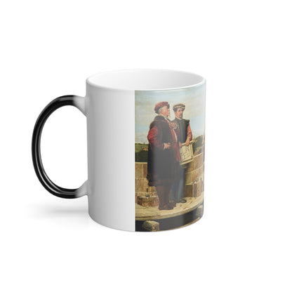 Henry Stacy Marks (1829-1898) Capital and Labour - Oil on canvas 1874 - Color Changing Mug 11oz-Go Mug Yourself