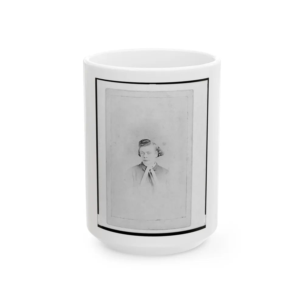 Henry Stein, Head-And-Shoulders Portrait, Facing Front (U.S. Civil War) White Coffee Mug-15oz-Go Mug Yourself