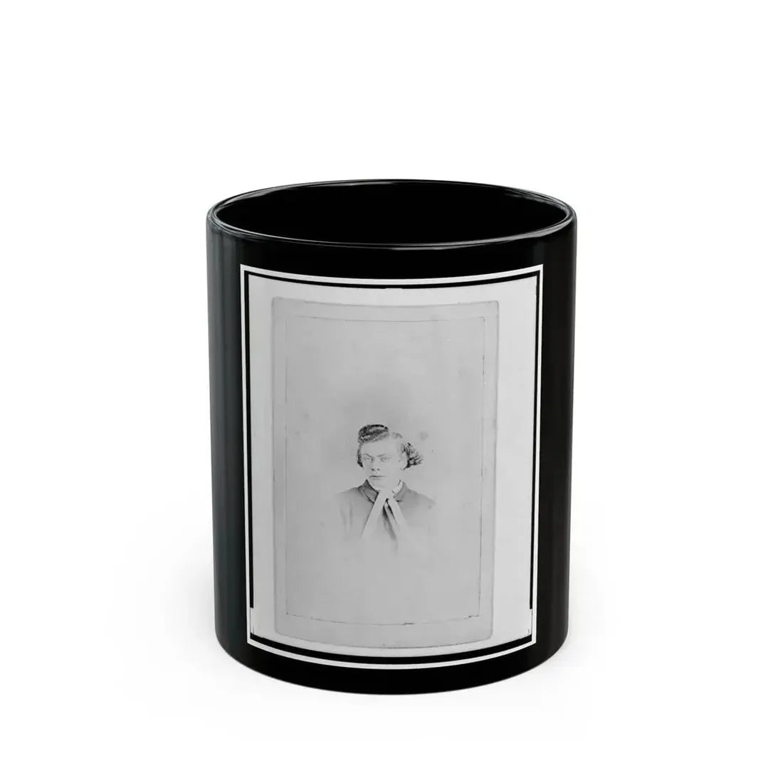 Henry Stein, Head-And-Shoulders Portrait, Facing Front (U.S. Civil War) Black Coffee Mug 11oz - Go Mug Yourself