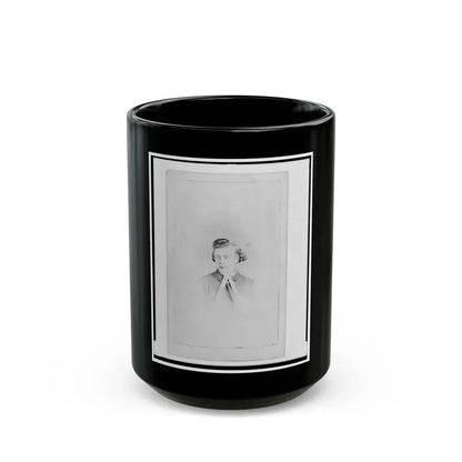 Henry Stein, Head-And-Shoulders Portrait, Facing Front (U.S. Civil War) Black Coffee Mug 15oz - Go Mug Yourself
