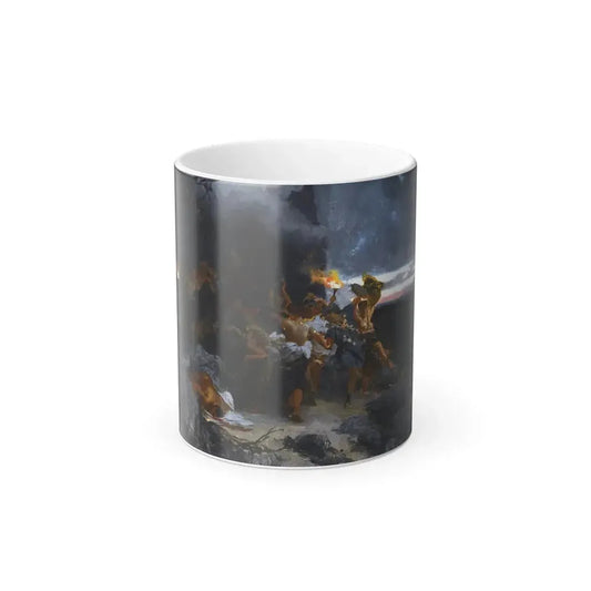 Henryk Siemiradzki (1843-1902) Orgy on Capri in the time of Tiberius - Oil on Canvas 1881 - Color Changing Mug 11oz 11oz - Go Mug Yourself
