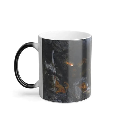 Henryk Siemiradzki (1843-1902) Orgy on Capri in the time of Tiberius - Oil on Canvas 1881 - Color Changing Mug 11oz - Go Mug Yourself