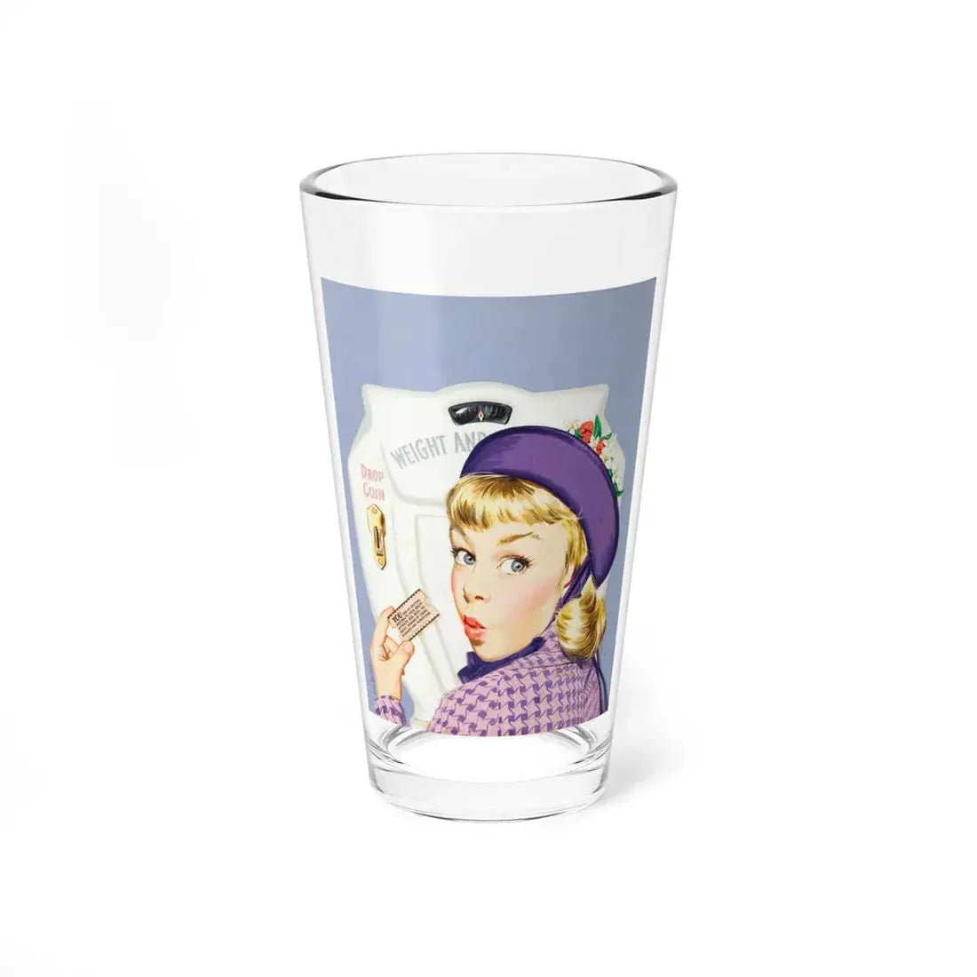 Her Fortune, American Weekly cover, October 5, 1952 - Pint Glass 16oz 16oz - Go Mug Yourself