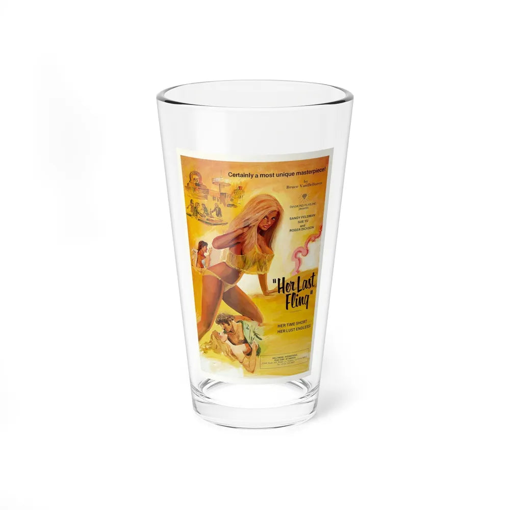 HER LAST FLING 1976 Movie Poster - Pint Glass 16oz-16oz-Go Mug Yourself