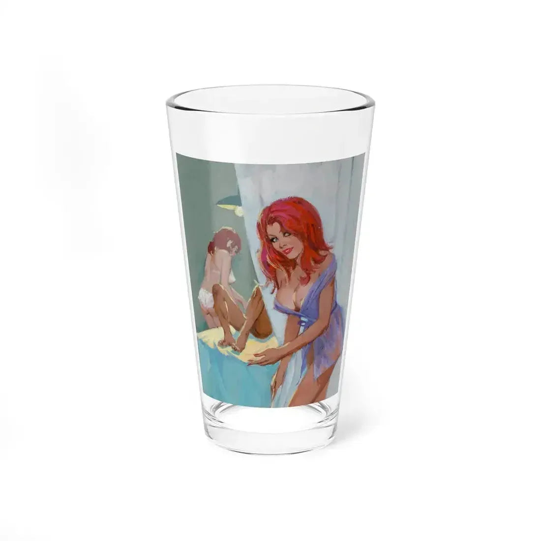 Her Mother's Massage Parlor, Greenleaf paperback cover, 1971 - Pint Glass 16oz 16oz - Go Mug Yourself
