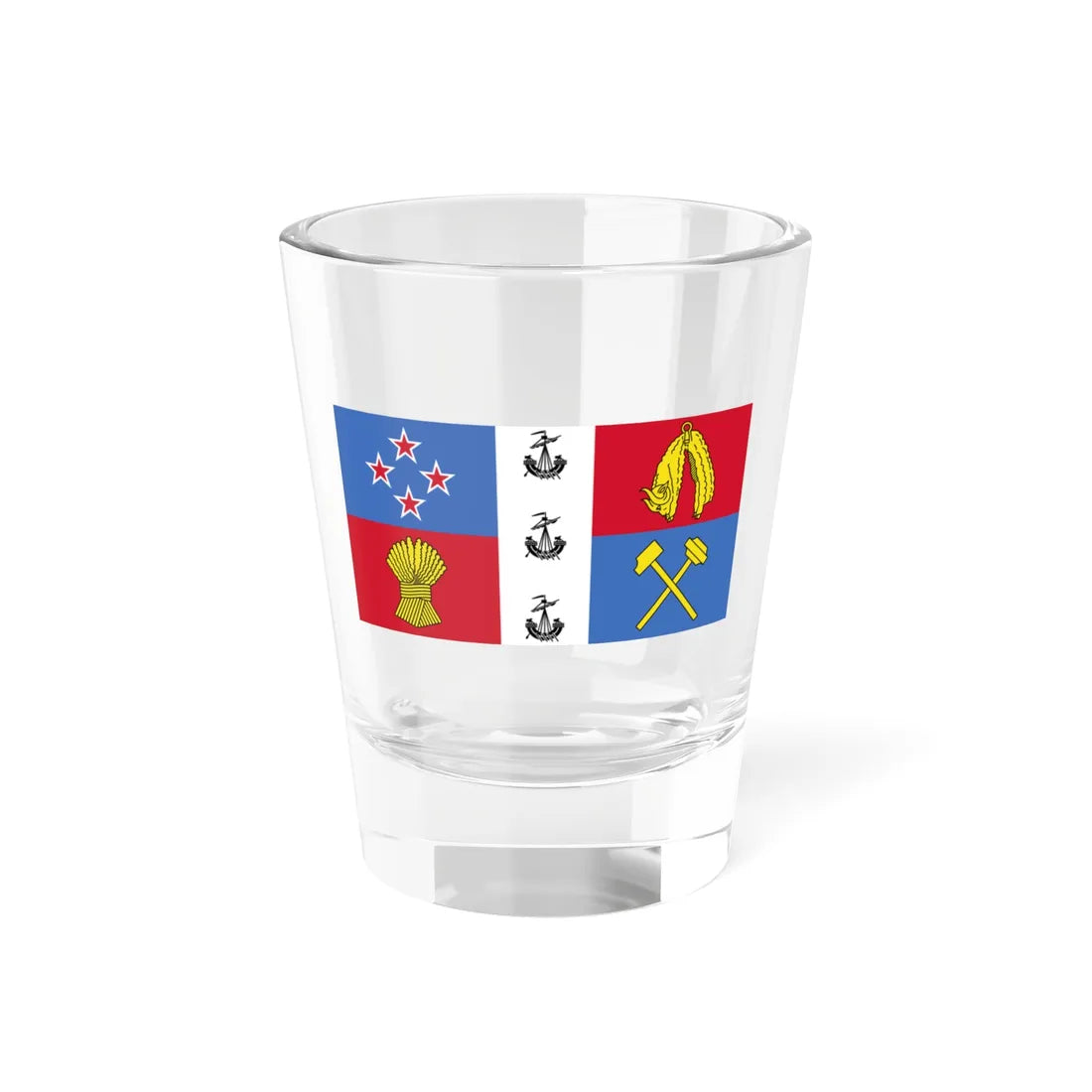 Heraldic banner of New Zealand (New Zealand) Shot Glass 1.5oz 1.5oz - Go Mug Yourself