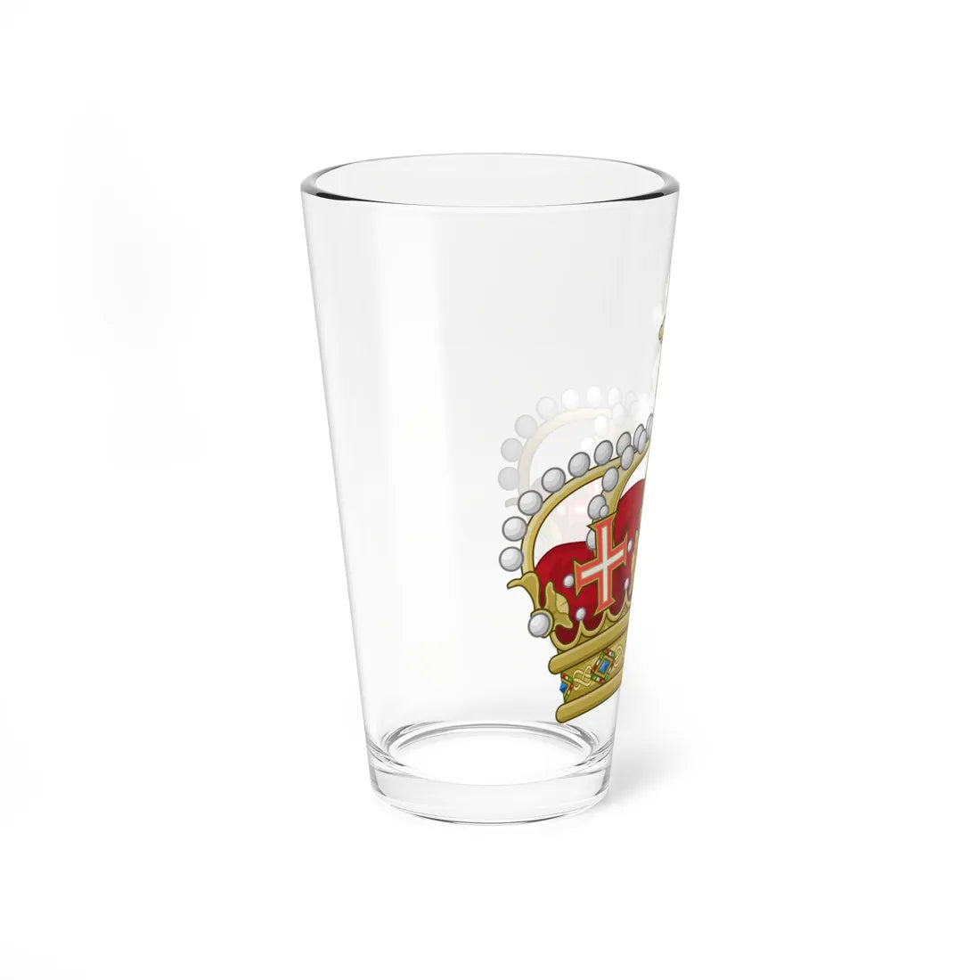 Heraldic Royal Crown of Italy (Italy) (Coat of Arms) Pint Glass 16oz - Go Mug Yourself