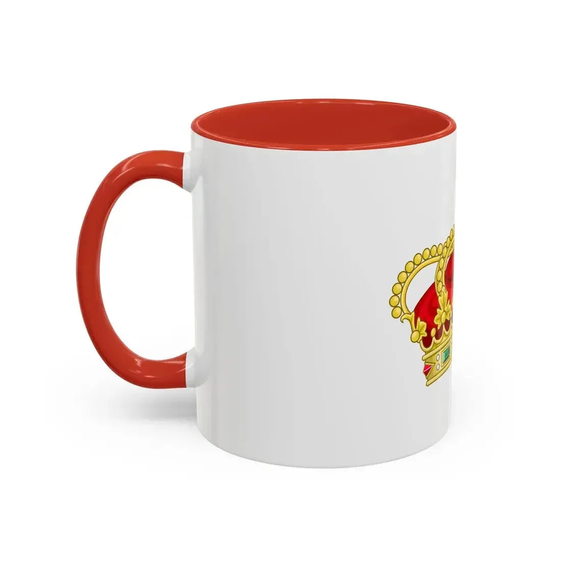 Heraldic Royal Crown of Portugal - Eight Arches - Accent Coffee Mug - Go Mug Yourself
