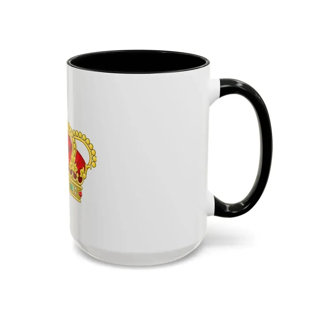 Heraldic Royal Crown of Portugal - Eight Arches - Accent Coffee Mug - Go Mug Yourself