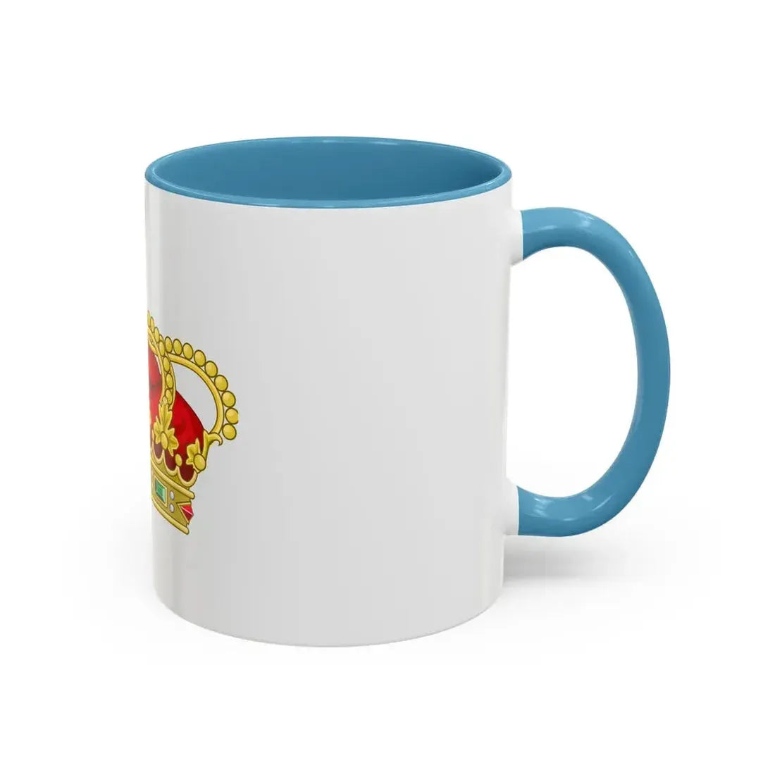 Heraldic Royal Crown of Portugal - Eight Arches - Accent Coffee Mug - Go Mug Yourself