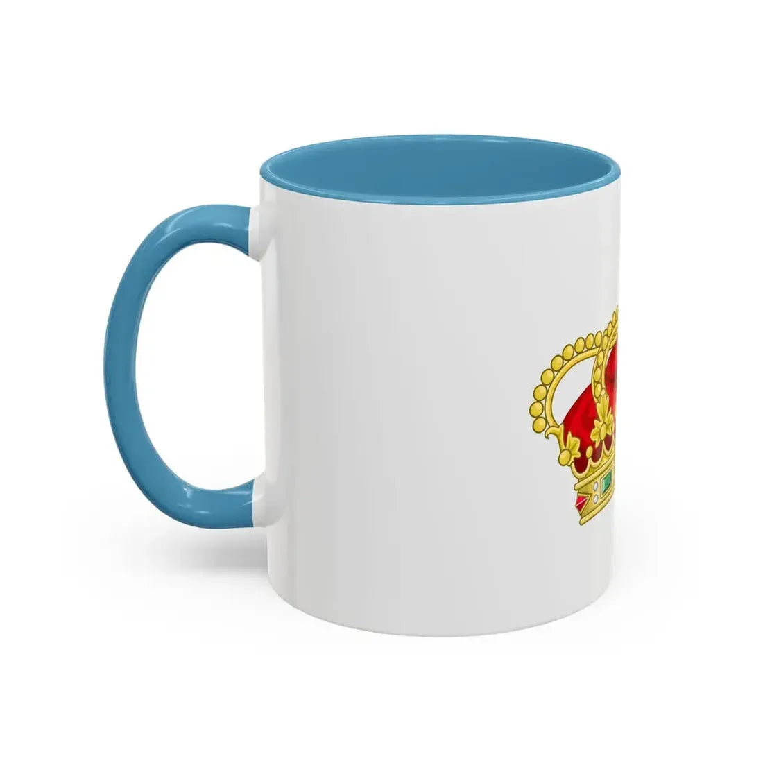 Heraldic Royal Crown of Portugal - Eight Arches - Accent Coffee Mug - Go Mug Yourself