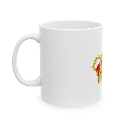 Heraldic Royal Crown of Portugal - Eight Arches - White Coffee Mug - Go Mug Yourself