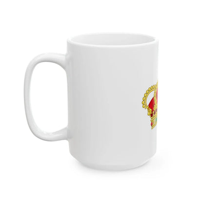 Heraldic Royal Crown of Portugal - Eight Arches - White Coffee Mug - Go Mug Yourself