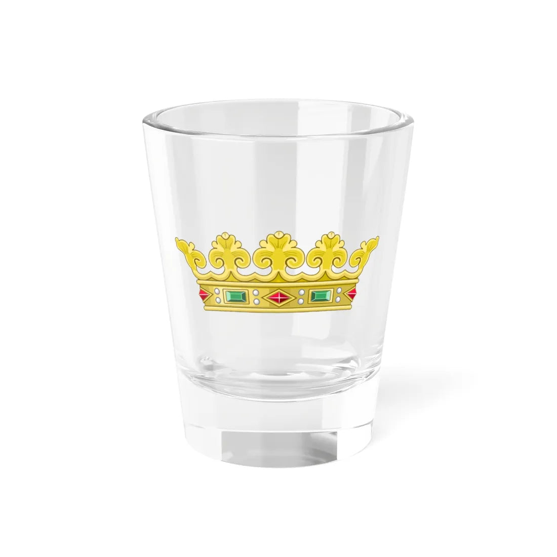 Heraldic Royal Crown of Portugal - Opened (Portugal) (Coat of Arms) Shot Glass 1.5oz 1.5oz - Go Mug Yourself