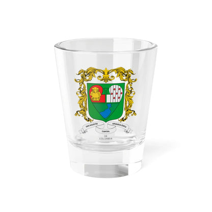 Heraldica Escudo de San Agustin Huila (Colombia) (Coat of Arms) Shot Glass 1.5oz 1.5oz - Go Mug Yourself