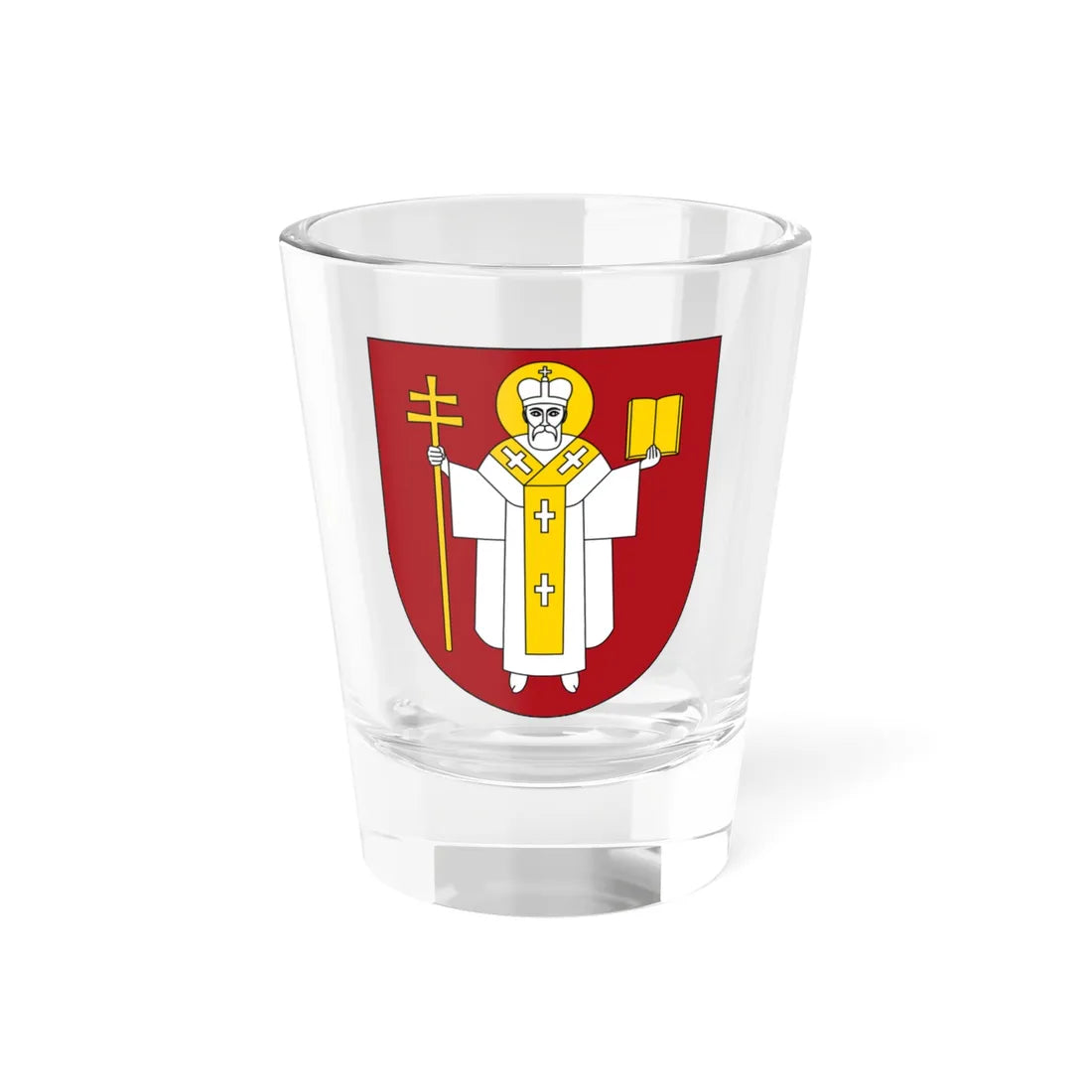 Herb Lutsk (Ukraine) (Coat of Arms) Shot Glass 1.5oz 1.5oz - Go Mug Yourself