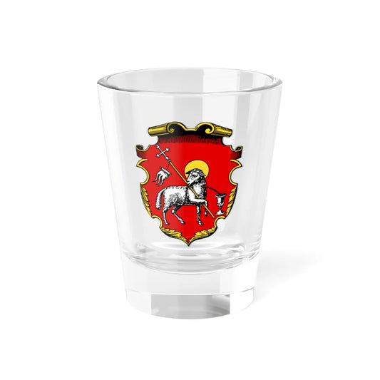 Herbarz Kaspra Niesieckiego Варминское епископство (Lithuania) (Coat of Arms) Shot Glass 1.5oz 1.5oz - Go Mug Yourself