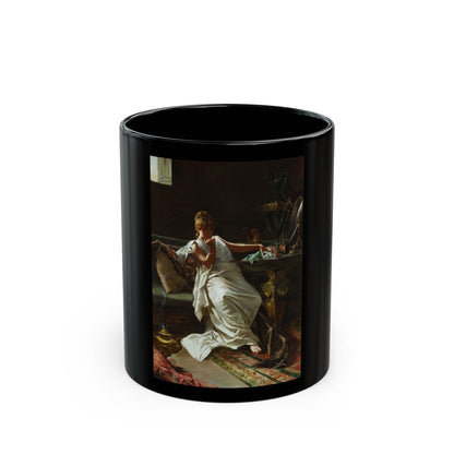 Herbert James Draper (1863-1920) Contemplation - c1900 - Black Coffee Mug-11oz-Go Mug Yourself
