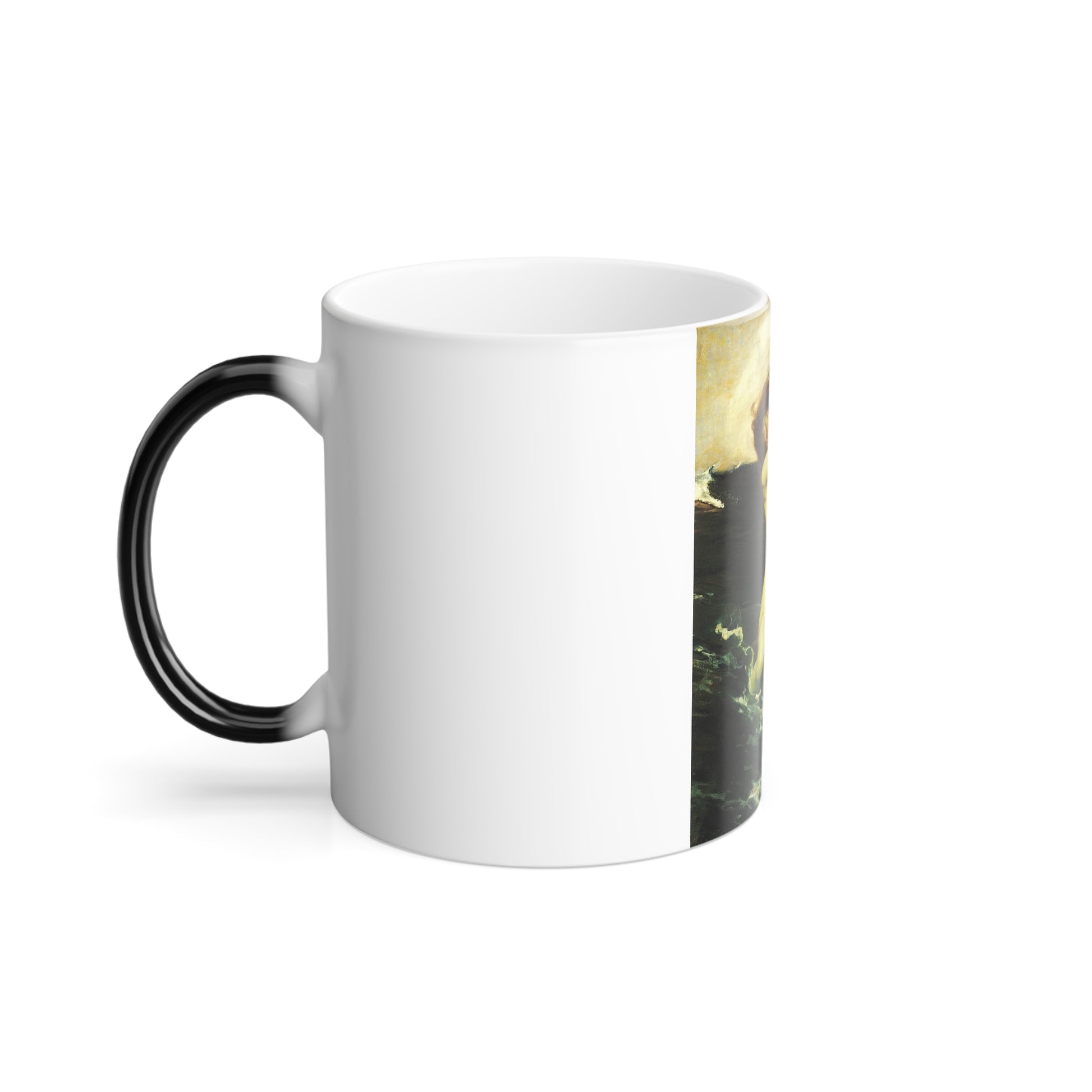 Herbert James Draper (1863-1920) The Foam Sprite - oil on canvas 1895 - Color Changing Mug 11oz-Go Mug Yourself