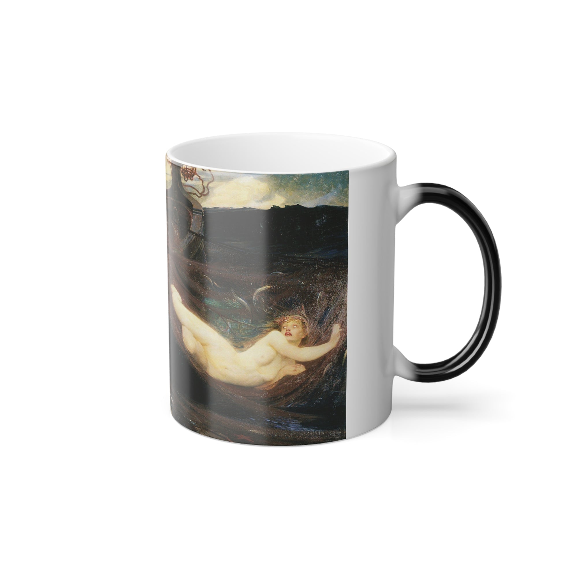 Herbert James Draper (1863-1920) The Sea Maiden - Oil on canvas 1894 - Color Changing Mug 11oz-Go Mug Yourself
