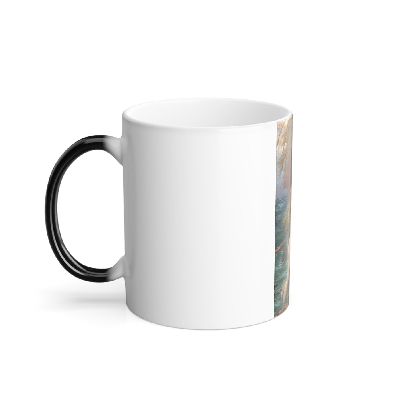 Herbert James Draper (1864-1920) A Deep Sea Idyll - oil on canvas - Color Changing Mug 11oz-Go Mug Yourself