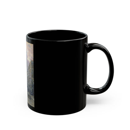 Herbert Menzies Marshall (1841-1913) Fleet Street - Black Coffee Mug-Go Mug Yourself