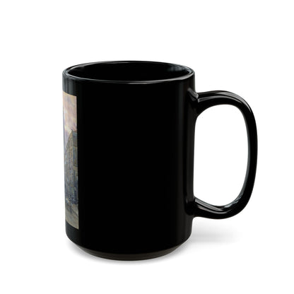 Herbert Menzies Marshall (1841-1913) Fleet Street - Black Coffee Mug-Go Mug Yourself
