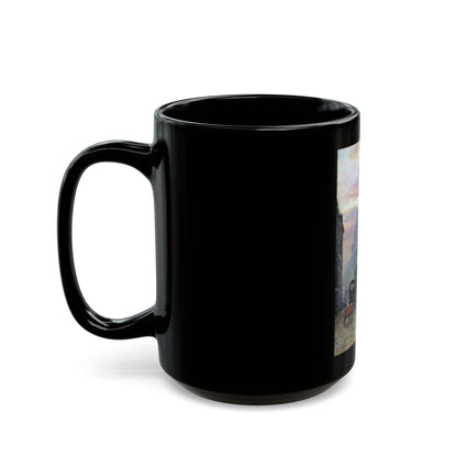 Herbert Menzies Marshall (1841-1913) Fleet Street - Black Coffee Mug-Go Mug Yourself