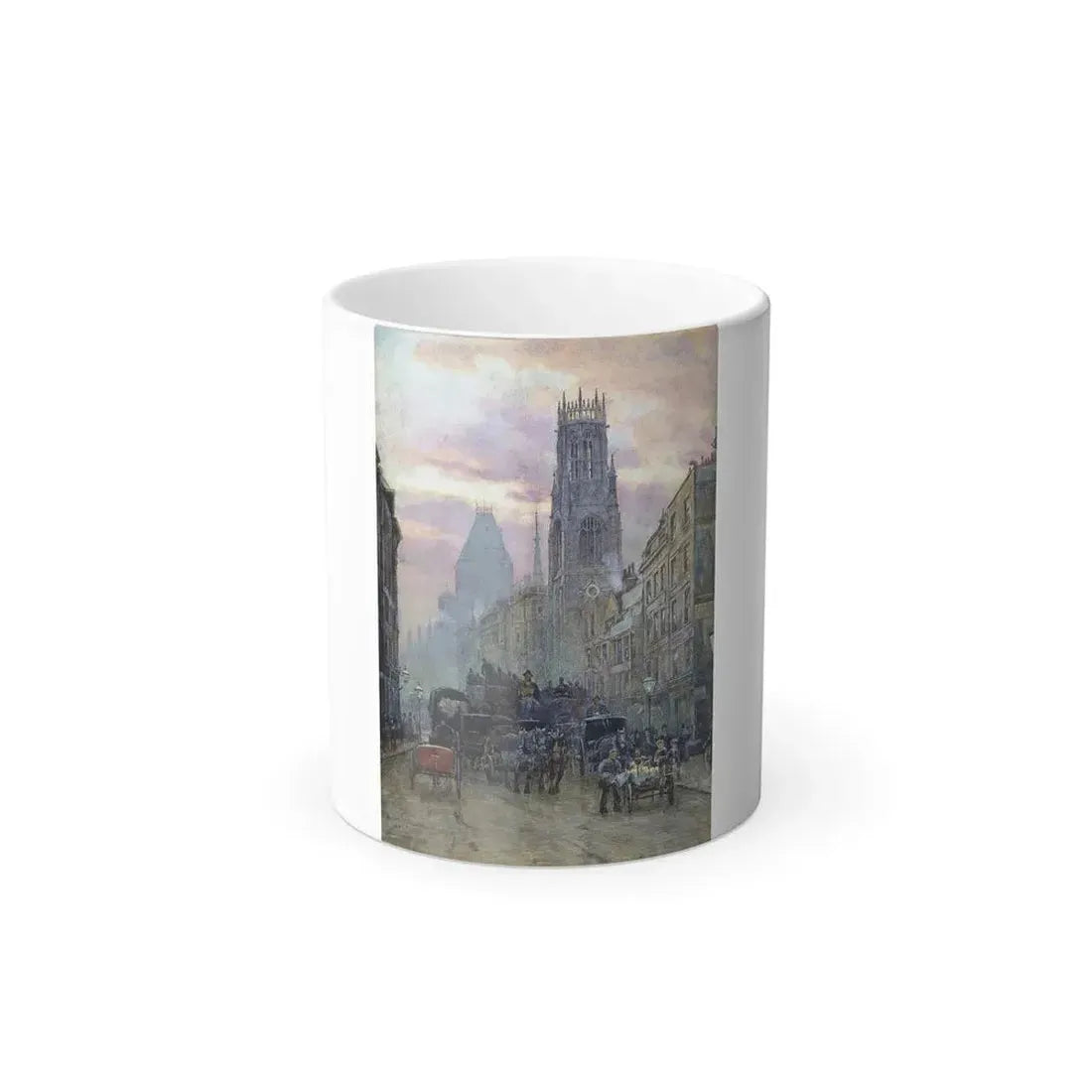 Herbert Menzies Marshall (1841-1913) Fleet Street - Color Changing Mug 11oz 11oz - Go Mug Yourself