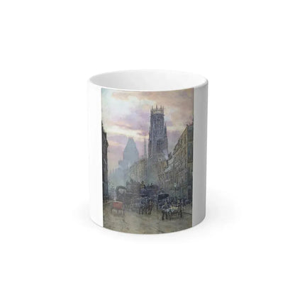 Herbert Menzies Marshall (1841-1913) Fleet Street - Color Changing Mug 11oz 11oz - Go Mug Yourself
