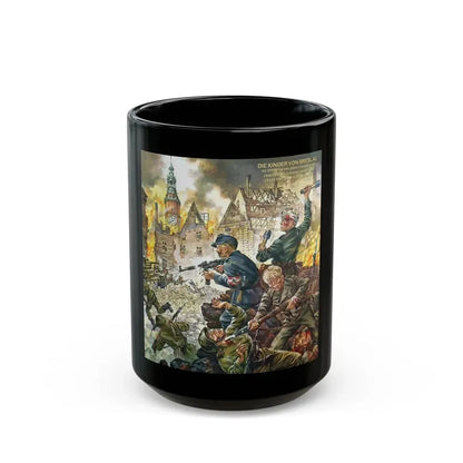 Herbert Smagon (1927-) die kinder von Breslau - Black Coffee Mug 15oz - Go Mug Yourself