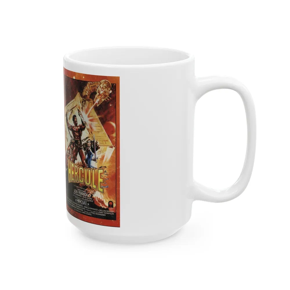 HERCULE LOU FERRIGNO (VHS COVER) - White Coffee Mug-Go Mug Yourself