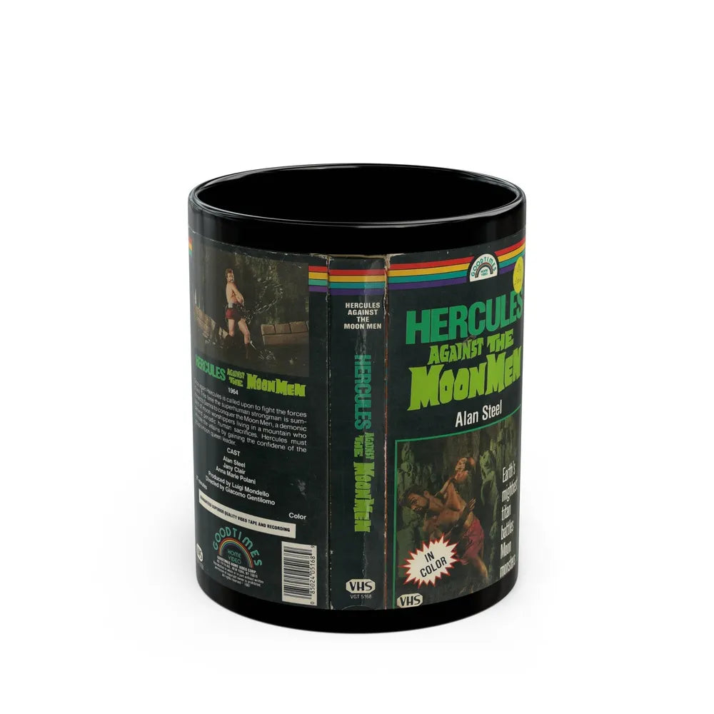 HERCULES AGAINST THE MOON MEN (VHS COVER) - Black Coffee Mug-11oz-Go Mug Yourself