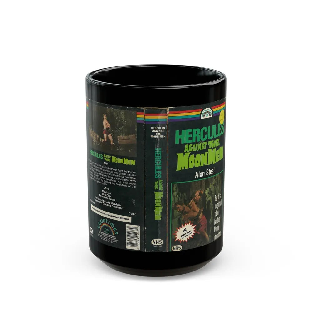 HERCULES AGAINST THE MOON MEN (VHS COVER) - Black Coffee Mug-15oz-Go Mug Yourself