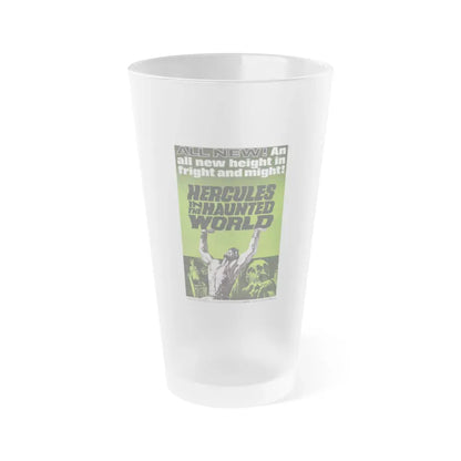 HERCULES IN THE HAUNTED WORLD 1961 Movie Poster - Frosted Pint Glass 16oz 16oz Frosted - Go Mug Yourself