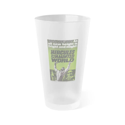 HERCULES IN THE HAUNTED WORLD 1961 Movie Poster - Frosted Pint Glass 16oz 16oz Frosted - Go Mug Yourself
