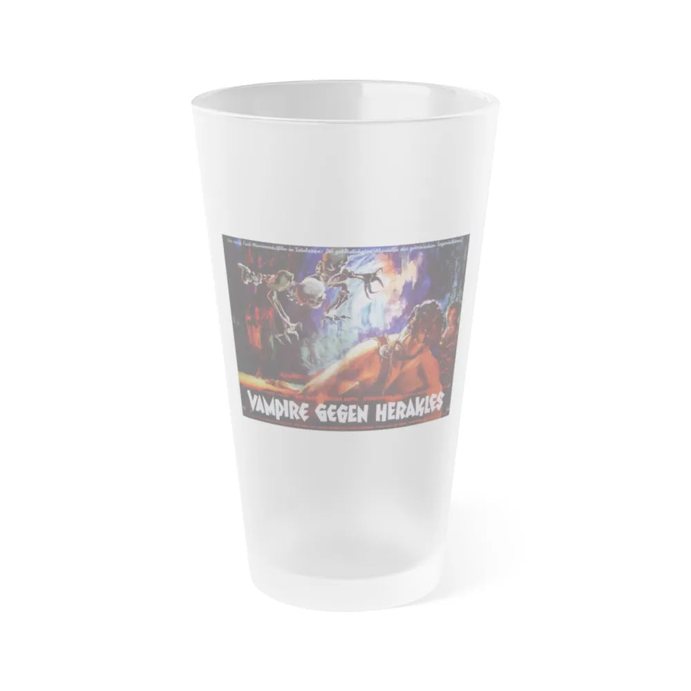 HERCULES IN THE HAUNTED WORLD (GERMAN) 2 1961 Movie Poster - Frosted Pint Glass 16oz-16oz-Frosted-Go Mug Yourself