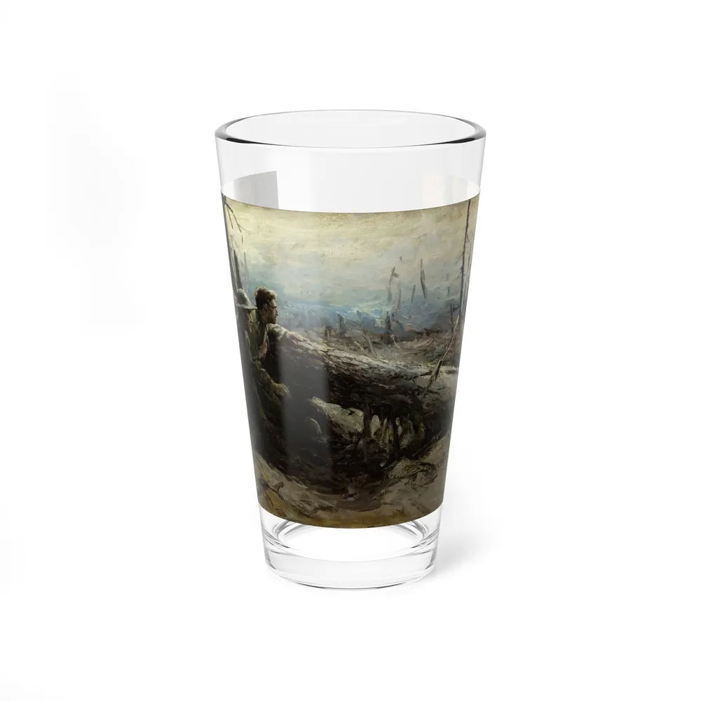 Here and There, story illustration, 1918 - Pint Glass 16oz-16oz-Go Mug Yourself