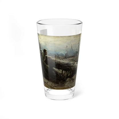 Here and There, story illustration, 1918 - Pint Glass 16oz-16oz-Go Mug Yourself