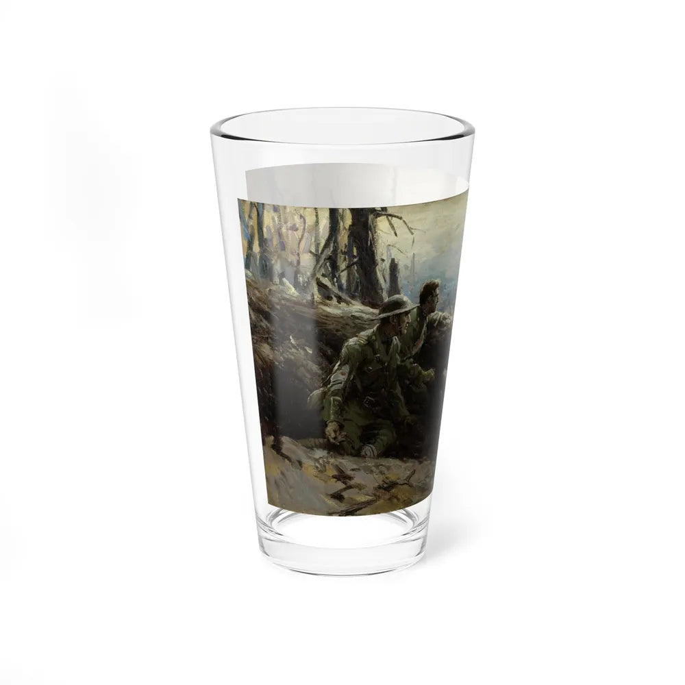 Here and There, story illustration, 1918 - Pint Glass 16oz-Go Mug Yourself