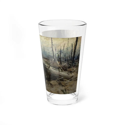 Here and There, story illustration, 1918 - Pint Glass 16oz-Go Mug Yourself