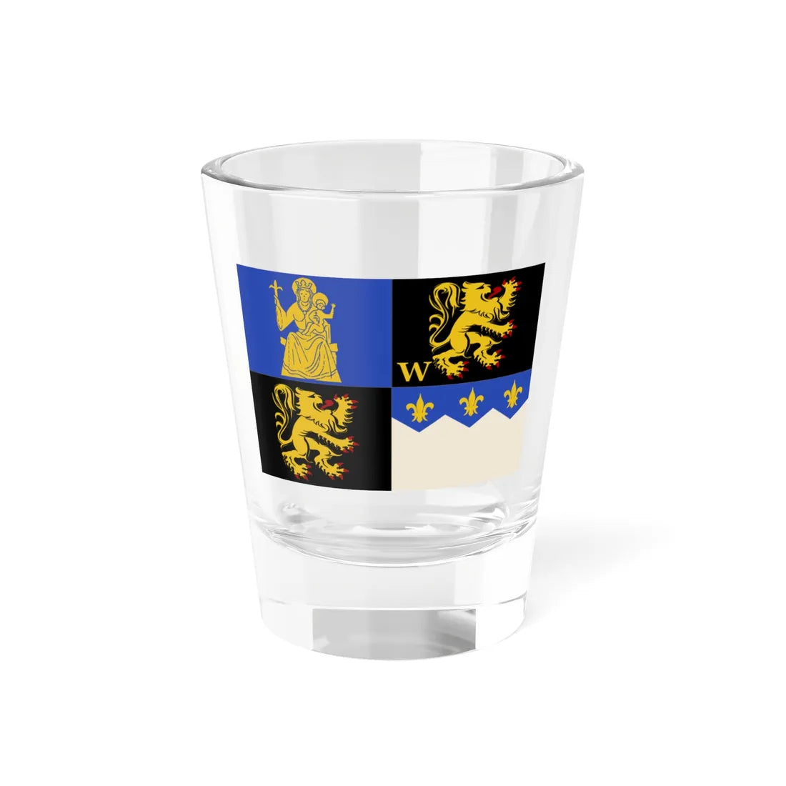 Herent vlag (Belgium) Shot Glass 1.5oz 1.5oz - Go Mug Yourself