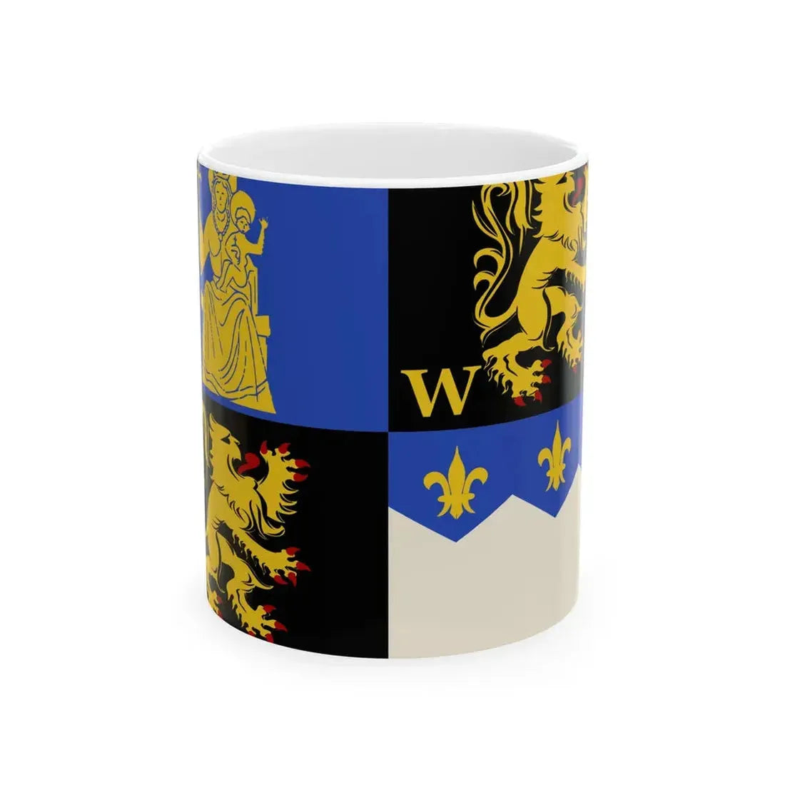 Herent vlag (Belgium) White Coffee Mug 11oz - Go Mug Yourself