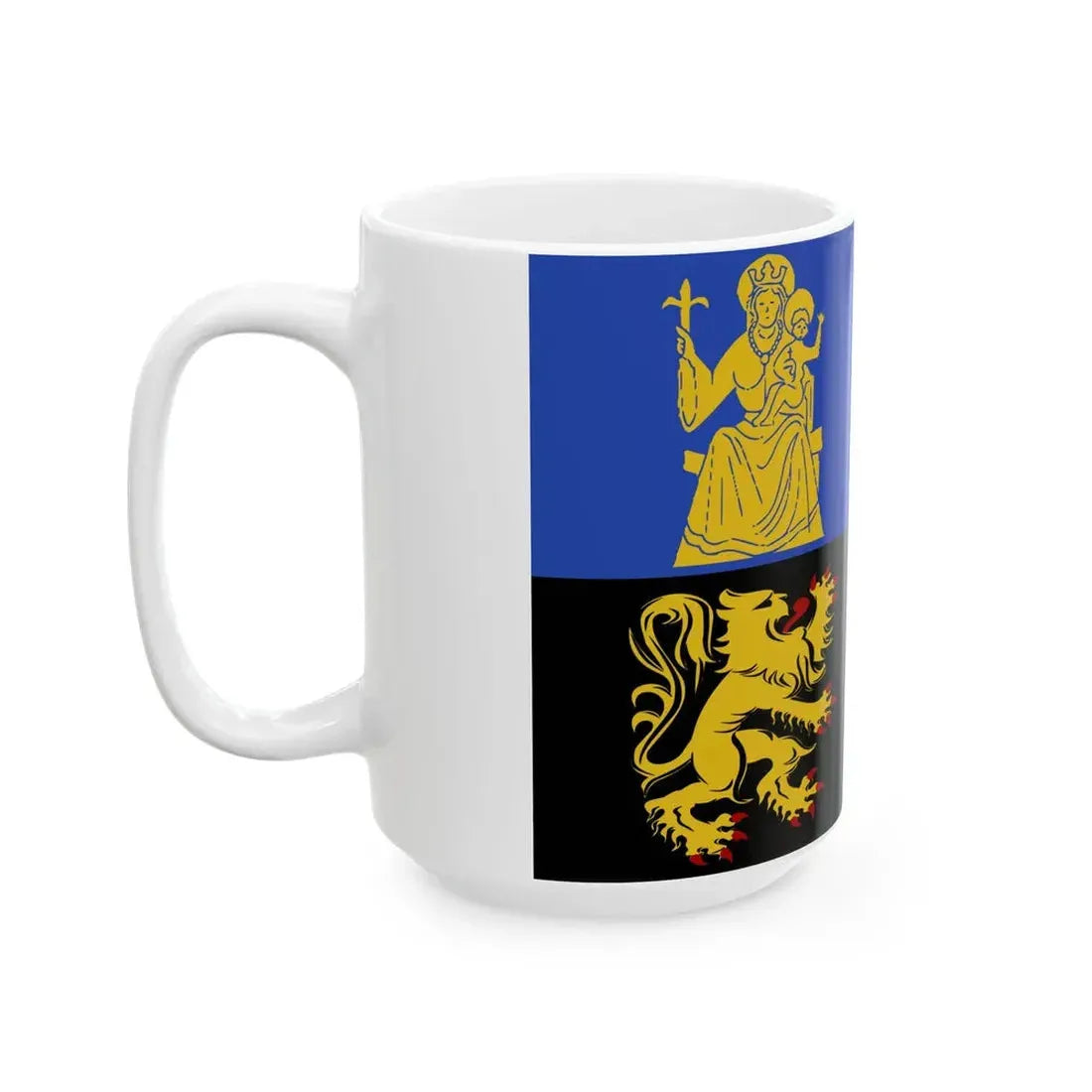 Herent vlag (Belgium) White Coffee Mug - Go Mug Yourself
