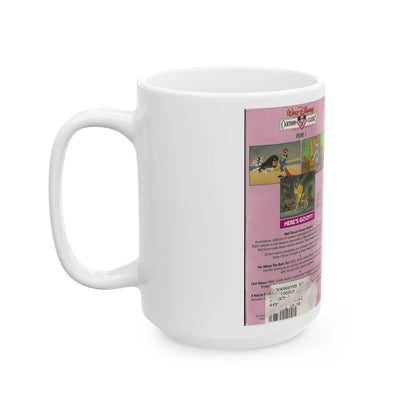 HERES GOOFY WALT DISNEY CARTOON CLASSICS (VHS COVER) - White Coffee Mug-Go Mug Yourself