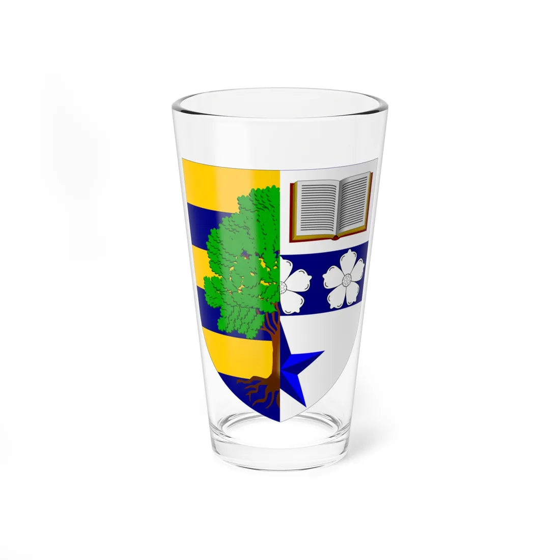 Heriot-Watt University arms (Scotland) (Coat of Arms) Pint Glass 16oz 16oz - Go Mug Yourself