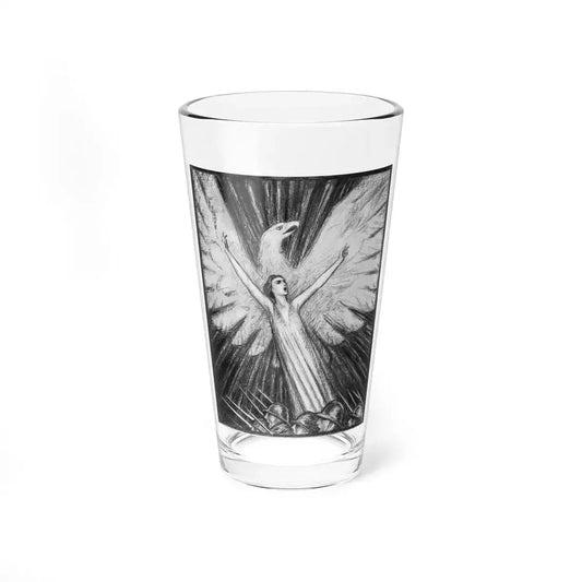 Heroic Eagle-Woman Illustration (c. 1918) - Pint Glass 16oz 16oz - Go Mug Yourself