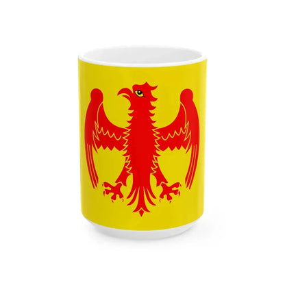 Herstappe vlag (Belgium) White Coffee Mug 15oz - Go Mug Yourself
