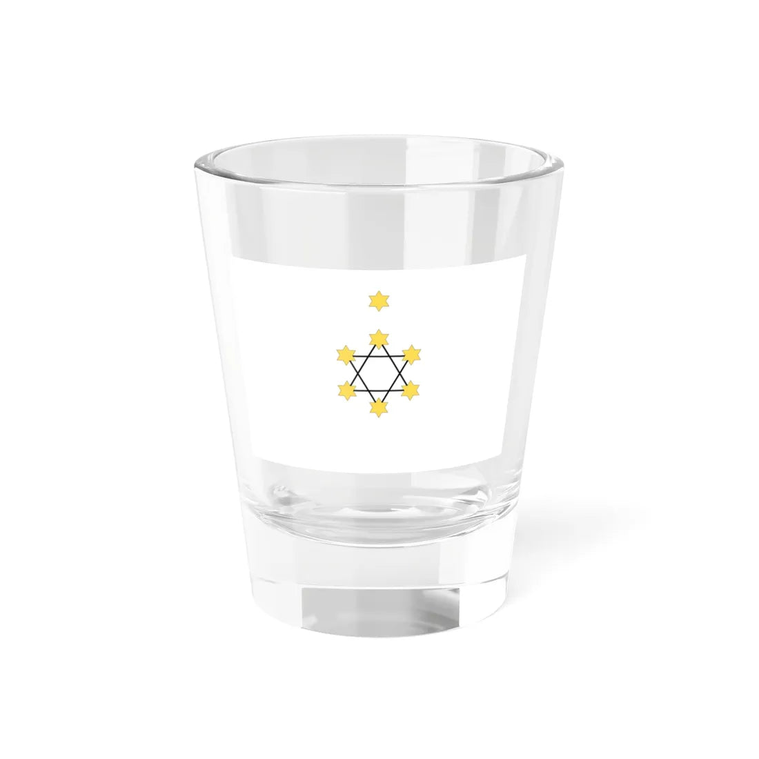 Herzls Zionist Flag (Israel) Shot Glass 1.5oz 1.5oz - Go Mug Yourself