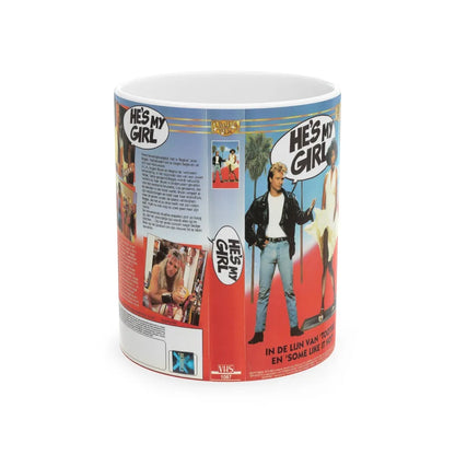 HES MY GIRL (VHS COVER) - White Coffee Mug-11oz-Go Mug Yourself